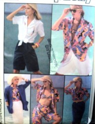 7491 JACKET,SKIRT,SHORTS,HALTER BRA  TOP,SHIRT PATTERN 16,10